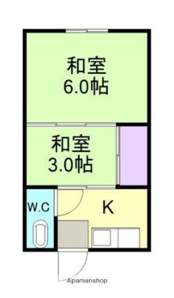 和歌山県和歌山市和歌浦東2丁目 紀三井寺駅 2K アパート 賃貸物件詳細
