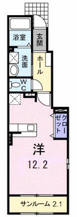鳥取県鳥取市的場4丁目 鳥取駅 1K アパート 賃貸物件詳細