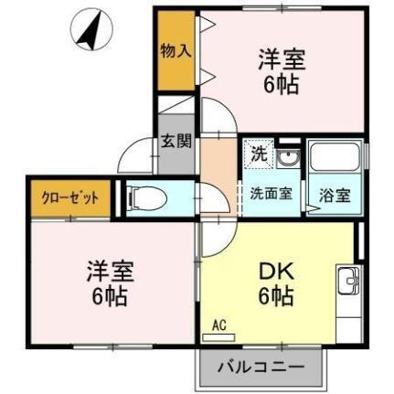 鳥取県鳥取市国府町新町1丁目 津ノ井駅 2DK アパート 賃貸物件詳細