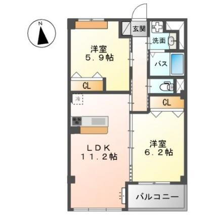 鳥取県鳥取市古海 2LDK マンション 賃貸物件詳細