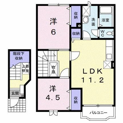 コーポビッグゲートＣ 2階 2LDK 賃貸物件詳細