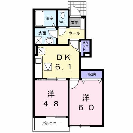 ハイドランジア　２番館 1階 2DK 賃貸物件詳細