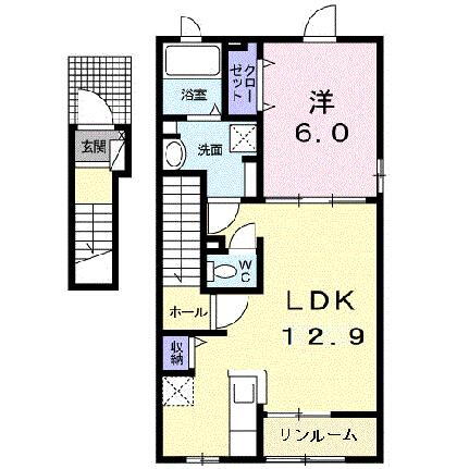 クオーレＩＩ 2階 1LDK 賃貸物件詳細