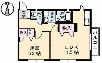 ブラウンシャトレーＩＩ 1階 1LDK 賃貸物件詳細