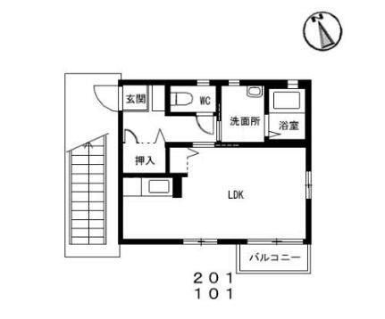 サンガレット 1階 ワンルーム 賃貸物件詳細