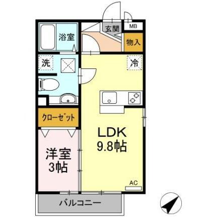 ＧＲＡＮＤ・ＭＥＲ 1階 1LDK 賃貸物件詳細