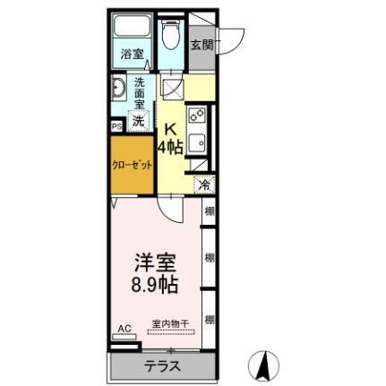 エクセレント東朝日町１９ 1階 1K 賃貸物件詳細