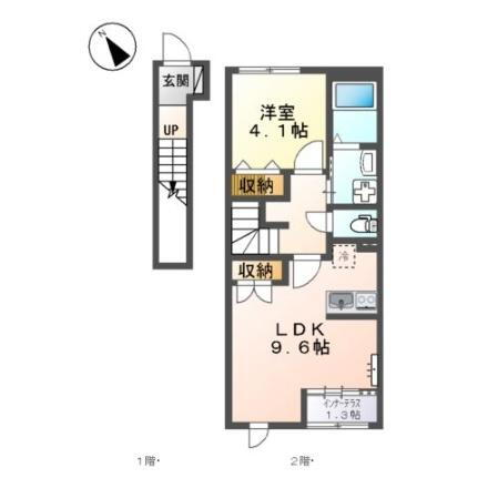 （仮称）スターテラスＩＩ古志原 2階 1LDK 賃貸物件詳細