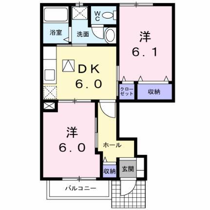 リヴァーウェストＡ 1階 2DK 賃貸物件詳細