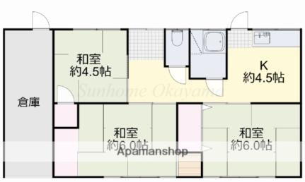 岡山県岡山市南区藤田 備前西市駅 3K 一戸建て 賃貸物件詳細