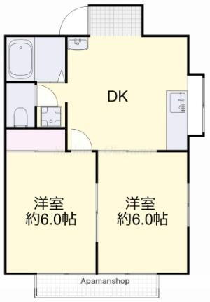 岡山県岡山市中区倉田 東山岡電ミュージアム駅 2DK アパート 賃貸物件詳細
