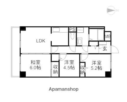 岡山県岡山市中区浜3丁目 西川原駅 3LDK マンション 賃貸物件詳細
