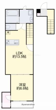 岡山県岡山市中区中井3丁目 高島駅 1LDK アパート 賃貸物件詳細