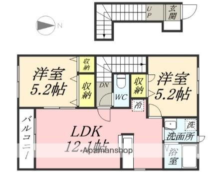 岡山県岡山市中区今在家 高島駅 2LDK アパート 賃貸物件詳細