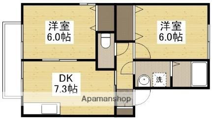 岡山県岡山市南区福田 備前西市駅 2DK アパート 賃貸物件詳細