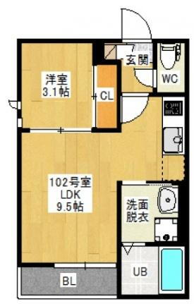 Ｇｒａｎｄｔｉｃ　奥田本町 1階 1LDK 賃貸物件詳細