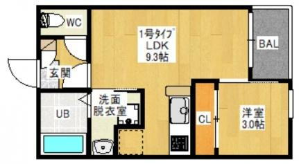岡山県岡山市北区北長瀬表町3丁目 北長瀬駅 1LDK アパート 賃貸物件詳細