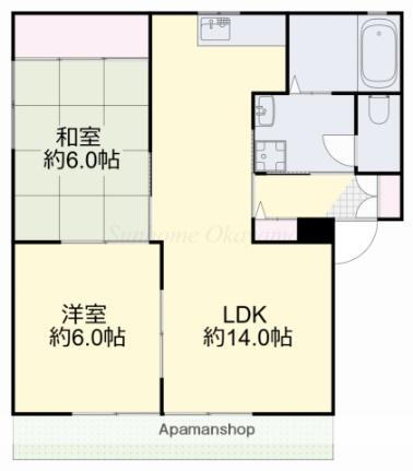 岡山県岡山市中区さい 高島駅 2LDK アパート 賃貸物件詳細