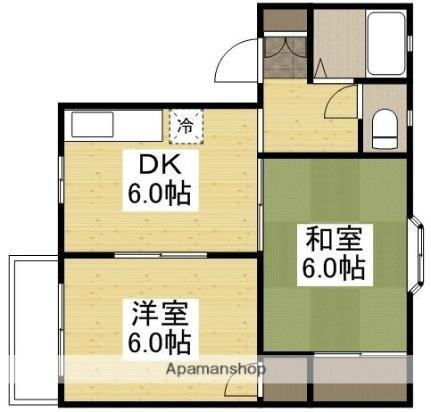 岡山県岡山市北区平野 庭瀬駅 2DK アパート 賃貸物件詳細