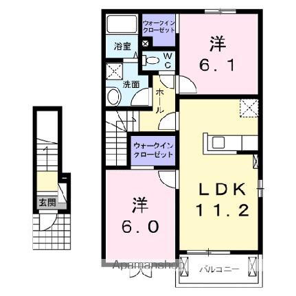 岡山県岡山市北区牟佐 玉柏駅 2LDK アパート 賃貸物件詳細