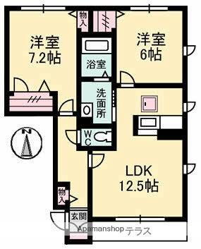 岡山県岡山市中区祇園 高島駅 2LDK アパート 賃貸物件詳細