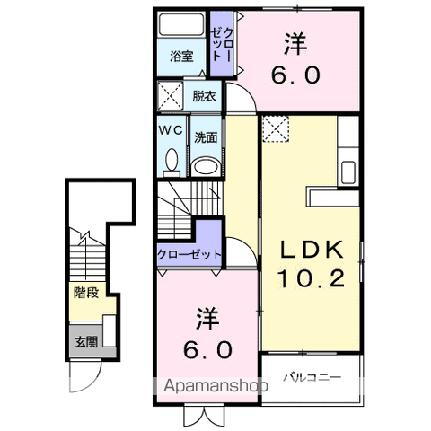 岡山県岡山市北区牟佐 玉柏駅 2LDK アパート 賃貸物件詳細