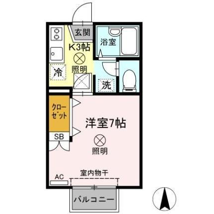 岡山県岡山市北区白石西新町 北長瀬駅 1K アパート 賃貸物件詳細