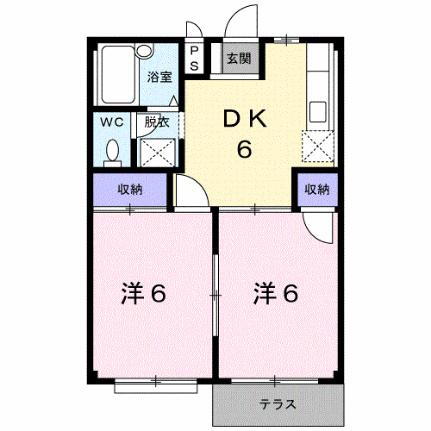 岡山県倉敷市茶屋町 久々原駅 2DK アパート 賃貸物件詳細