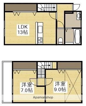カーサ・フェリーチェＥ棟 2LDK 賃貸物件詳細
