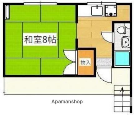平松ビル（東栄町） 2階 ワンルーム 賃貸物件詳細