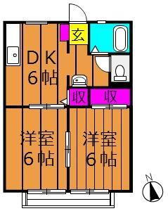 コーポ吉備路　Ｃ 1階 2DK 賃貸物件詳細