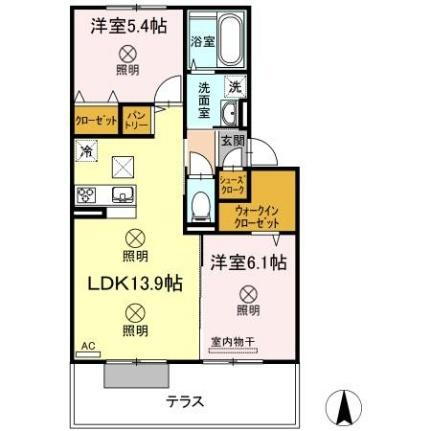 岡山県岡山市北区東花尻 庭瀬駅 2LDK アパート 賃貸物件詳細
