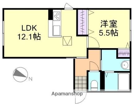 岡山県倉敷市水江 球場前駅 1LDK アパート 賃貸物件詳細