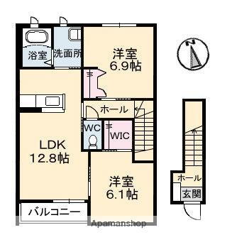 岡山県倉敷市茶屋町 茶屋町駅 2LDK アパート 賃貸物件詳細