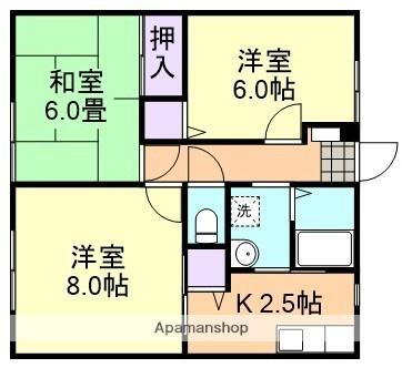 岡山県倉敷市玉島阿賀崎 新倉敷駅 3K アパート 賃貸物件詳細