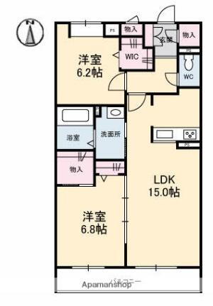 岡山県倉敷市川入 倉敷駅 2LDK マンション 賃貸物件詳細