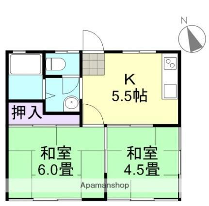 岡山県倉敷市茶屋町 茶屋町駅 2K アパート 賃貸物件詳細
