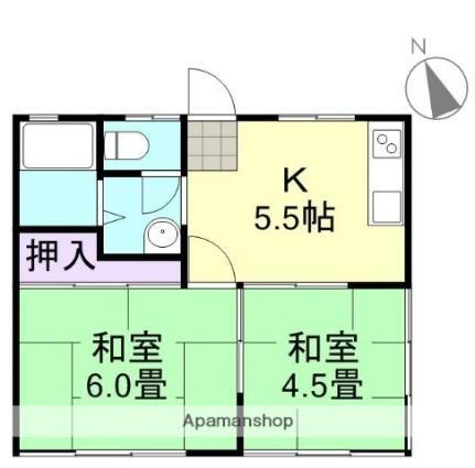 岡山県倉敷市茶屋町 茶屋町駅 2K アパート 賃貸物件詳細