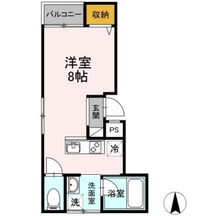 ｄｅｌｉｇｈｔ富田町 2階 ワンルーム 賃貸物件詳細