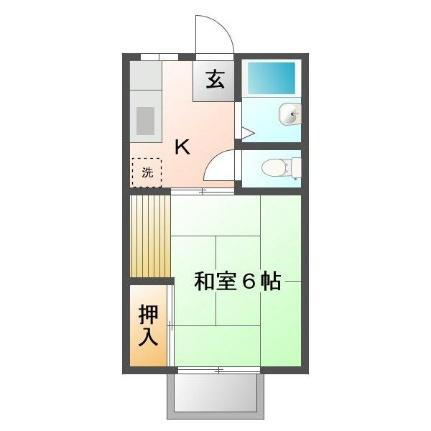 広島県福山市沖野上町5丁目 福山駅 1DK アパート 賃貸物件詳細