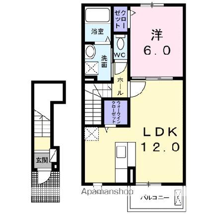 広島県福山市川口町5丁目 福山駅 1LDK アパート 賃貸物件詳細