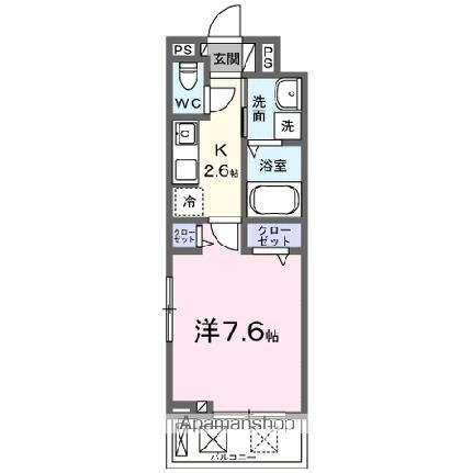 パラジソ大町 2階 1K 賃貸物件詳細