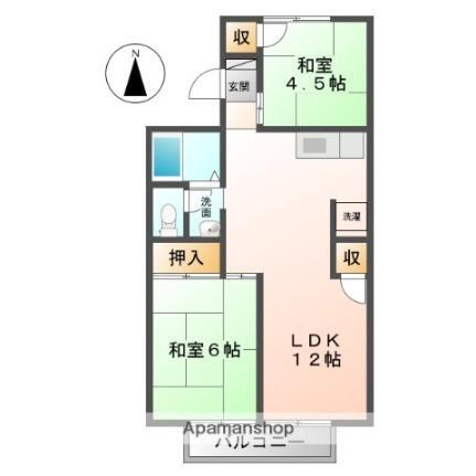 桑田アパート 2階 2LDK 賃貸物件詳細