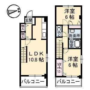 ファミール　アビタシオン 3階 2LDK 賃貸物件詳細