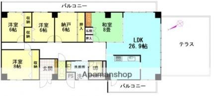 プラティーク川島 6階 4SLDK 賃貸物件詳細