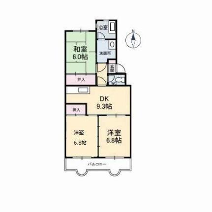 第２キクスイビル 3階 3DK 賃貸物件詳細