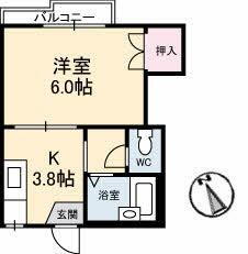 広島県広島市東区牛田中2丁目 白島駅 1K アパート 賃貸物件詳細