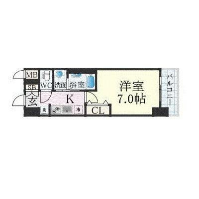 広島県広島市中区国泰寺町2丁目 鷹野橋駅 1K マンション 賃貸物件詳細