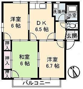 広島県広島市安芸区中野2丁目 3DK アパート 賃貸物件詳細
