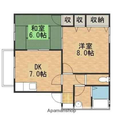 広島県安芸郡熊野町萩原2丁目 2DK アパート 賃貸物件詳細